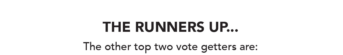 Runners up