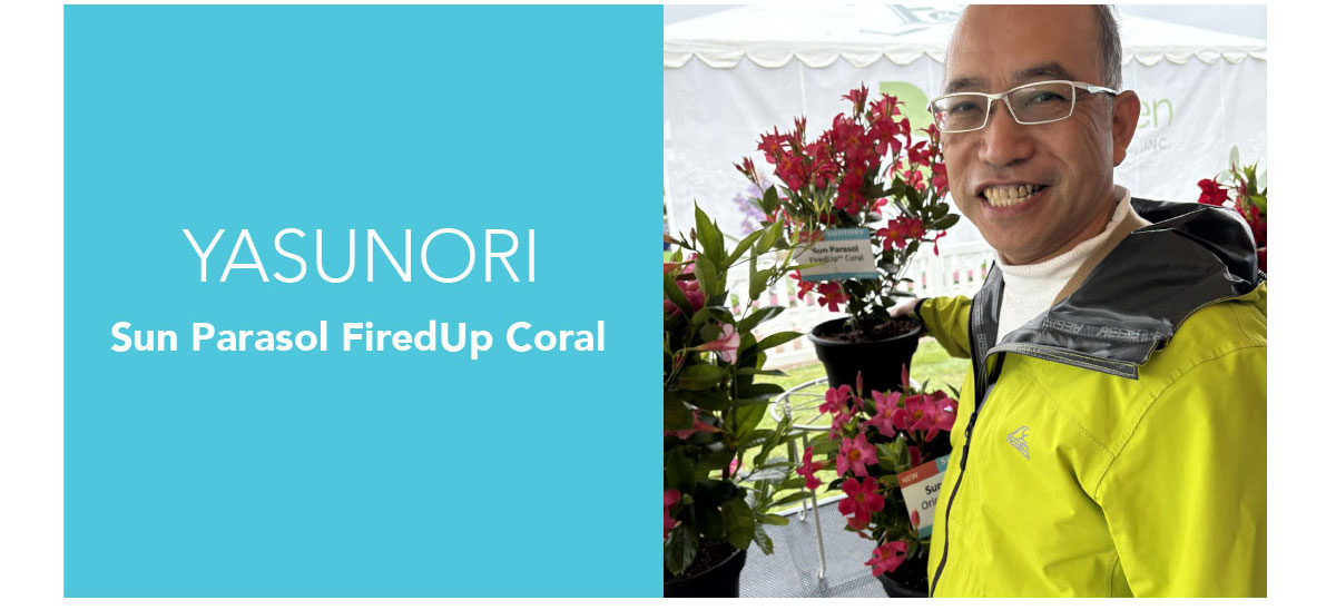 Yasunori, SUN PARASOL® FIREDUP™ Coral