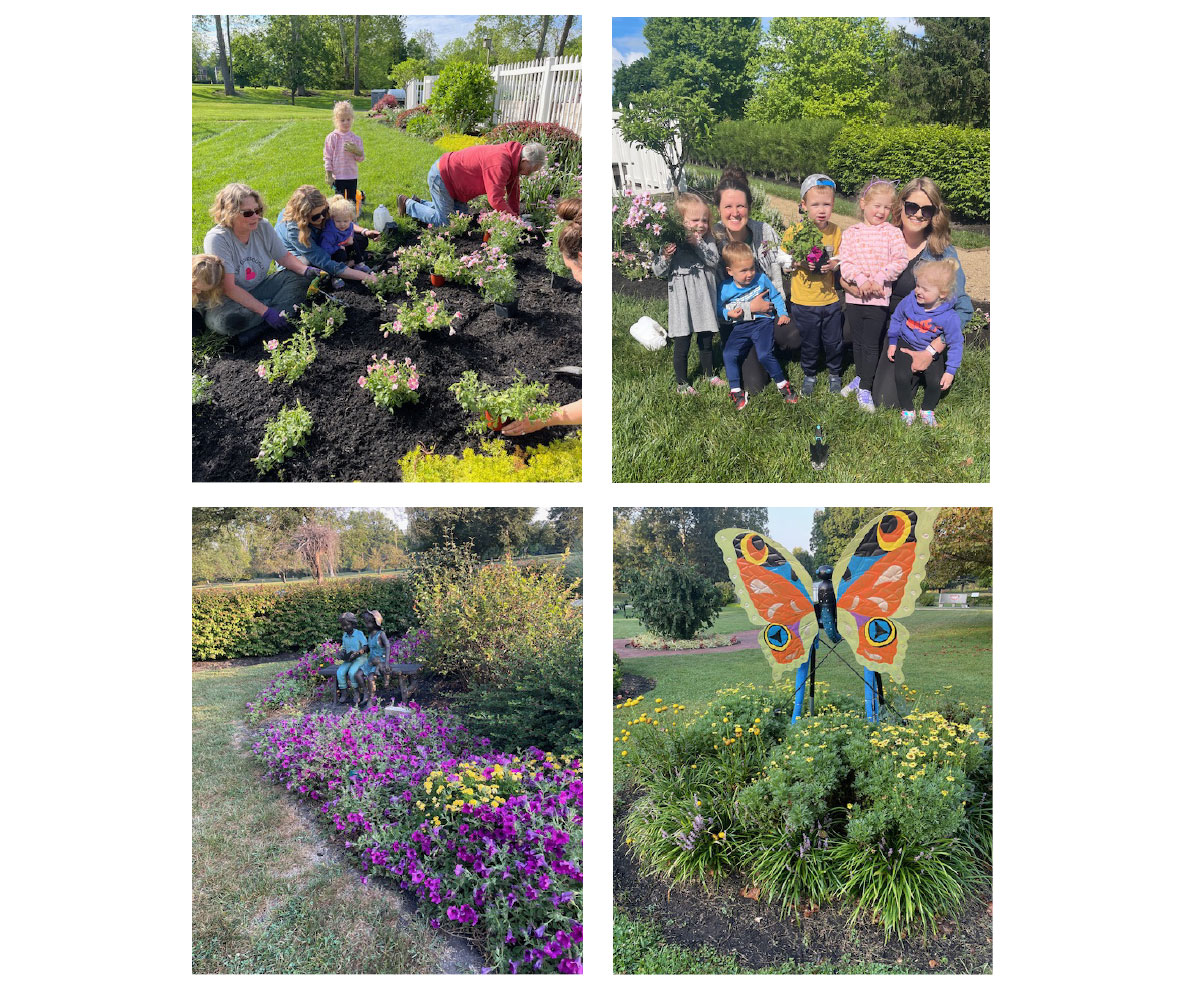 kids in the Kiwanis Children's Garden