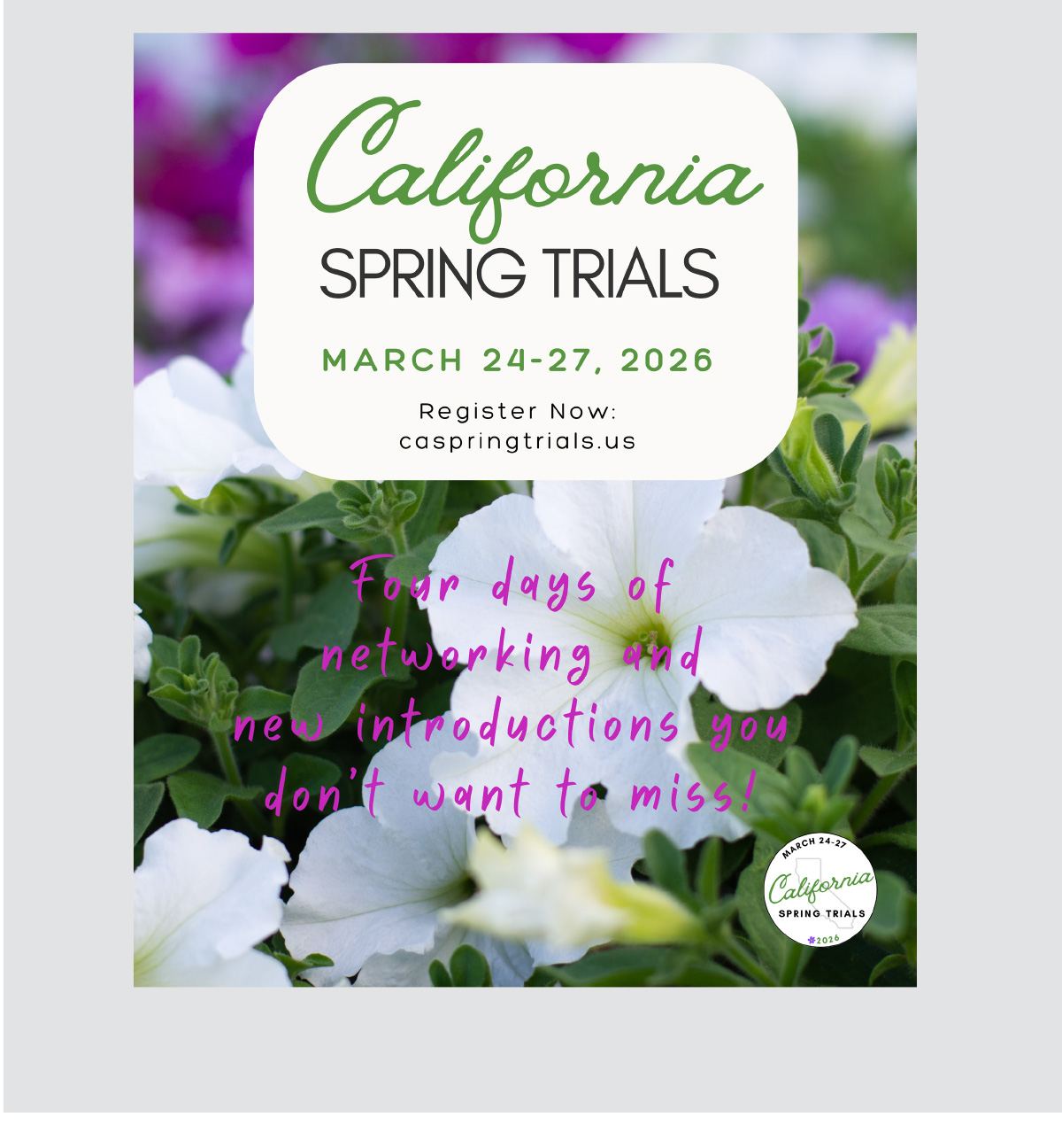 California Spring Trials 2026