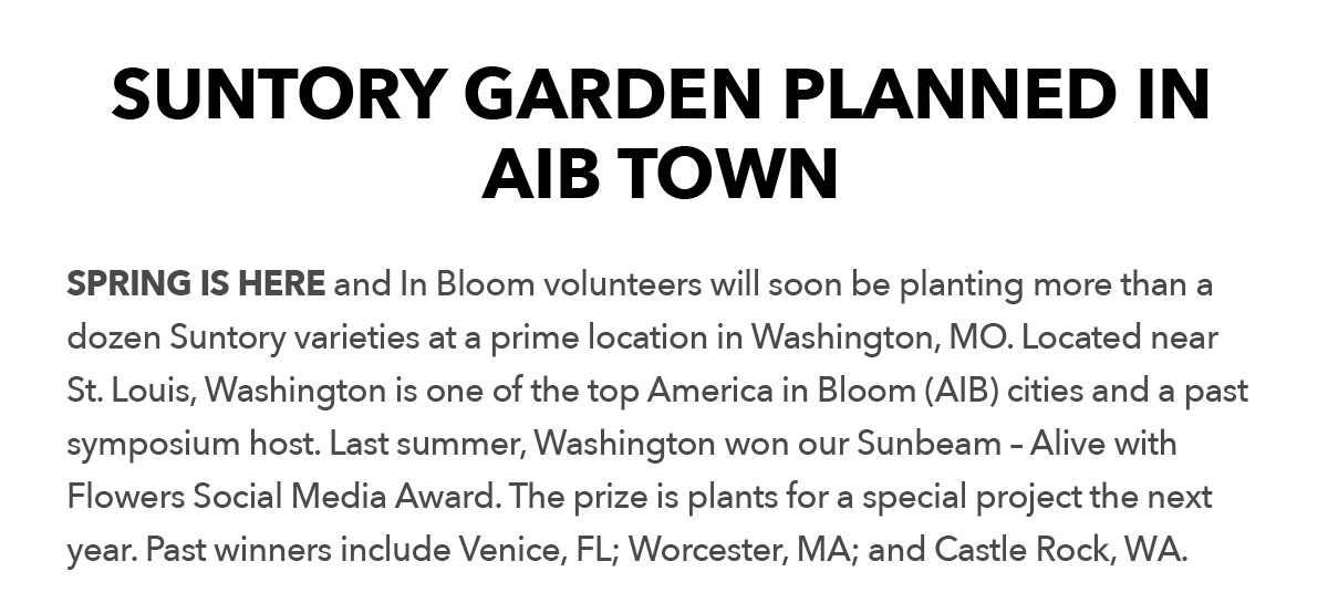 America In Bloom