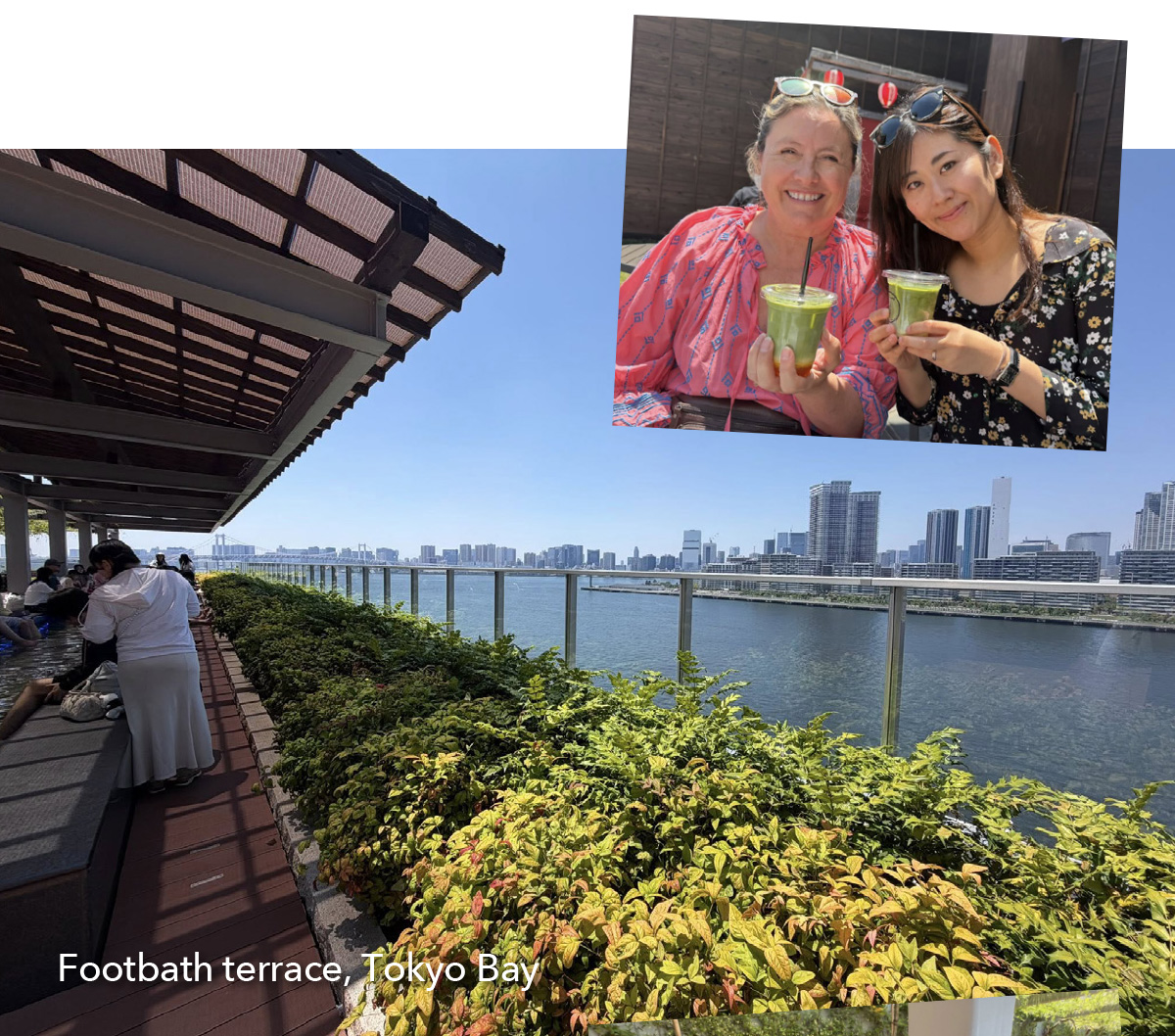 Senkyaku Banrai foot bath garden terrace